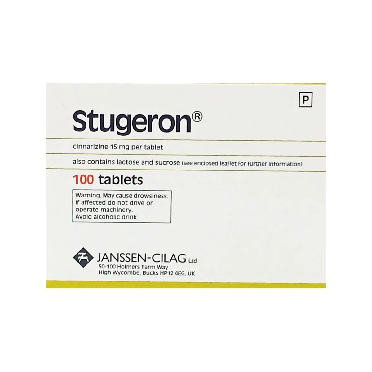 Stugeron 15mg- Pack of 100
