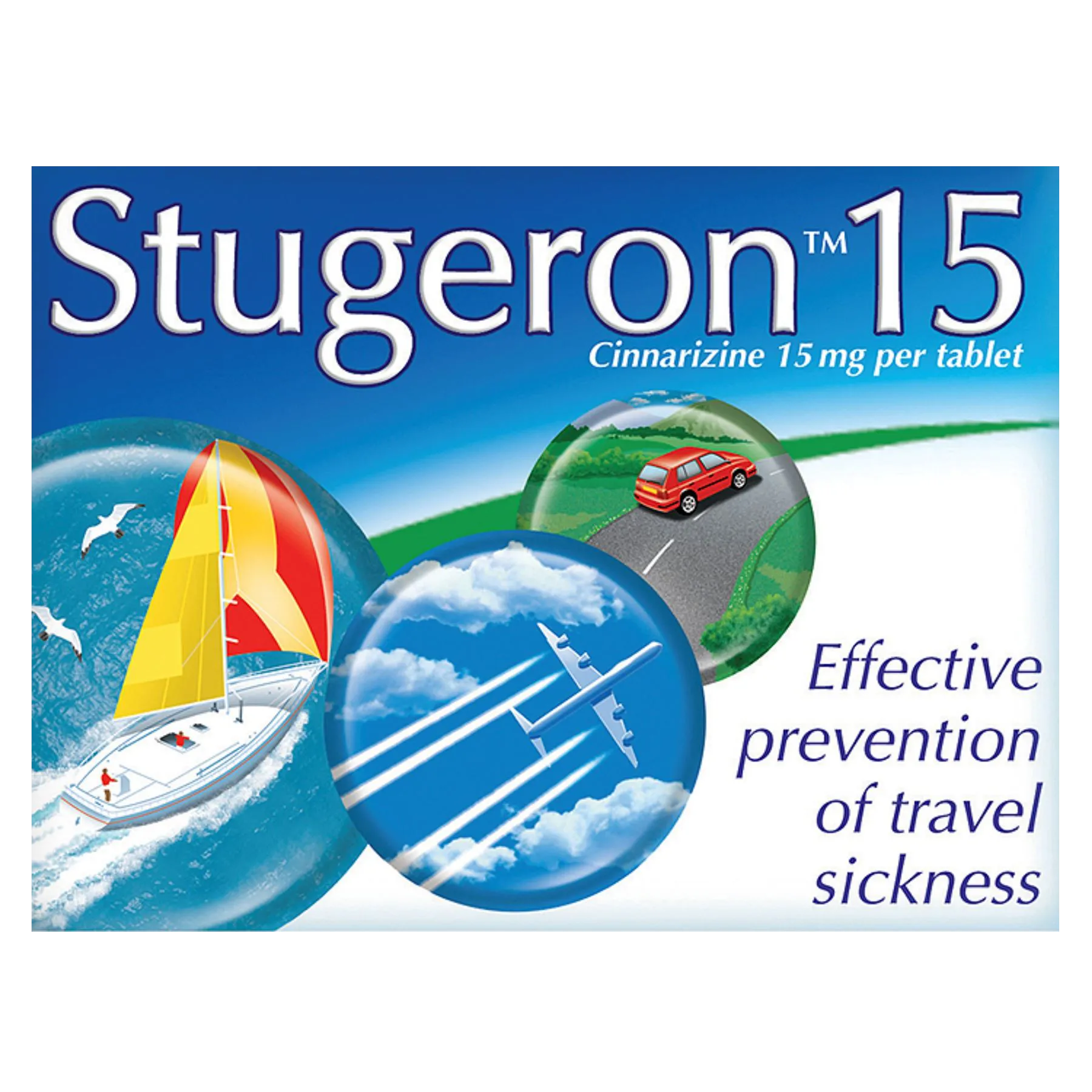 Stugeron 15mg Travel Sickness  - Pack of 15