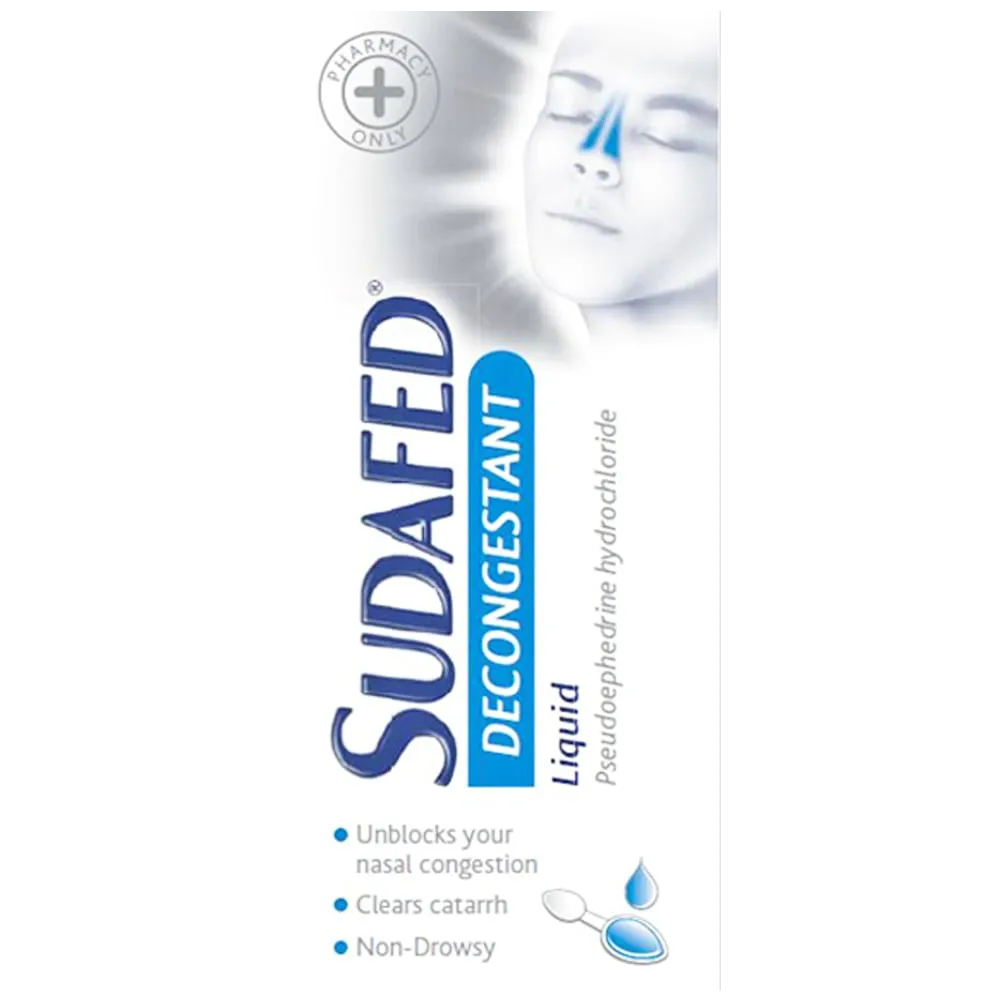 Sudafed Decongestant Liquid - 100ml