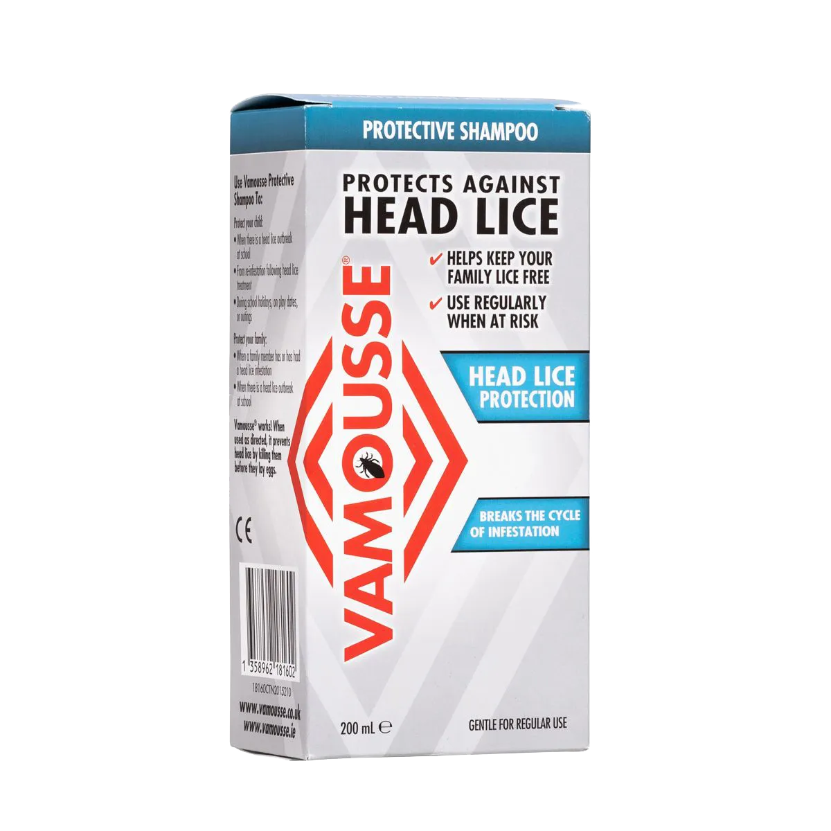 Vamousse Head Lice Protection Shampoo - 200ml