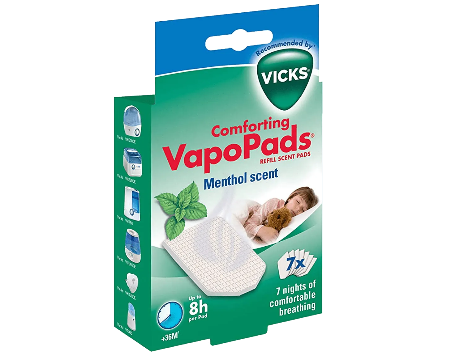 Vicks Comforting Soothing Menthol VapoPads - Pack of 7