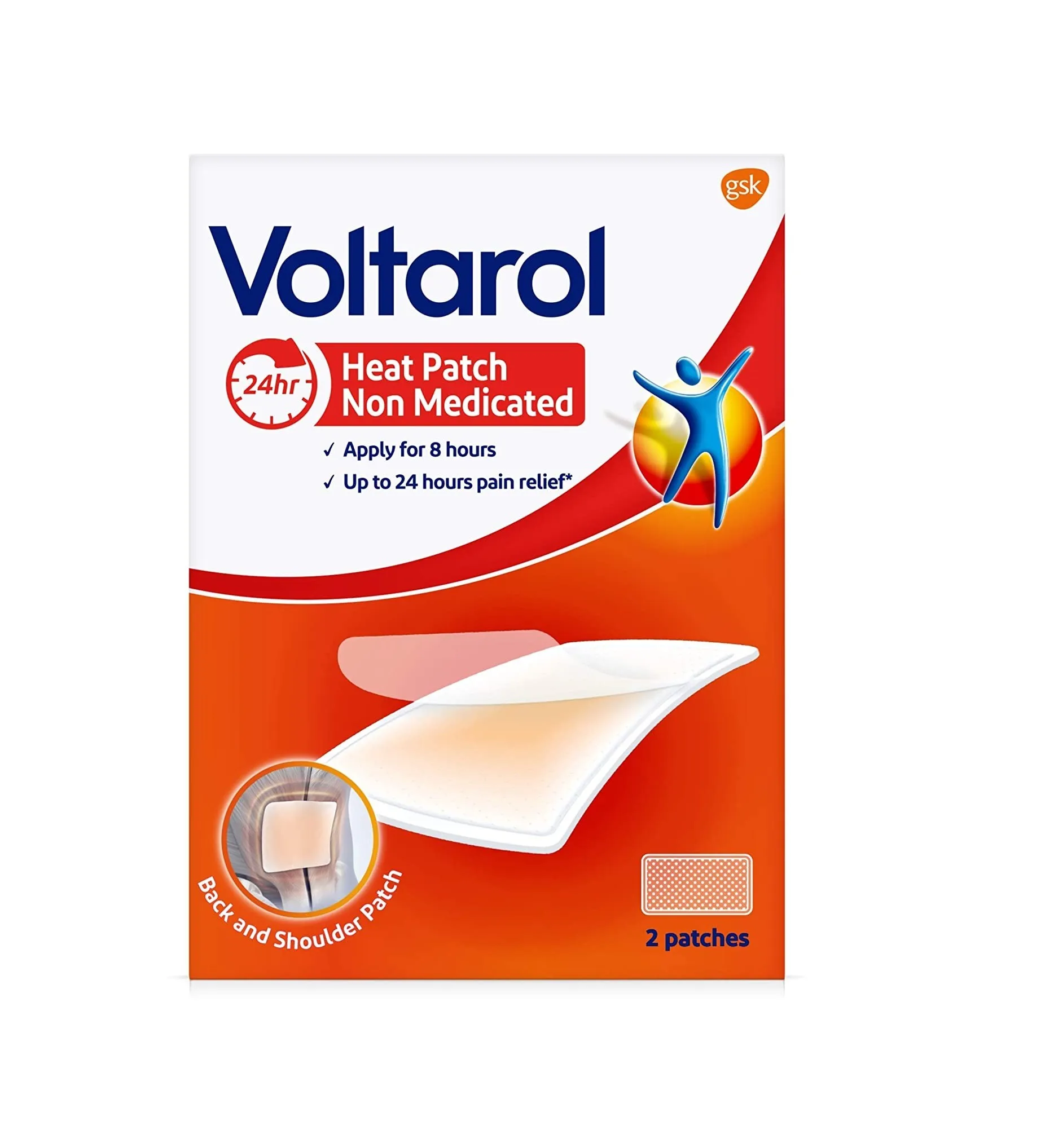 Voltarol Heat Patch Non Medicated Pain Relief - 2 Patches