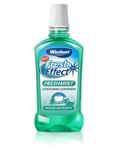 Wisdom - Fresh Effect - Freshmint - Antibacterial Mouthwash - 500ml