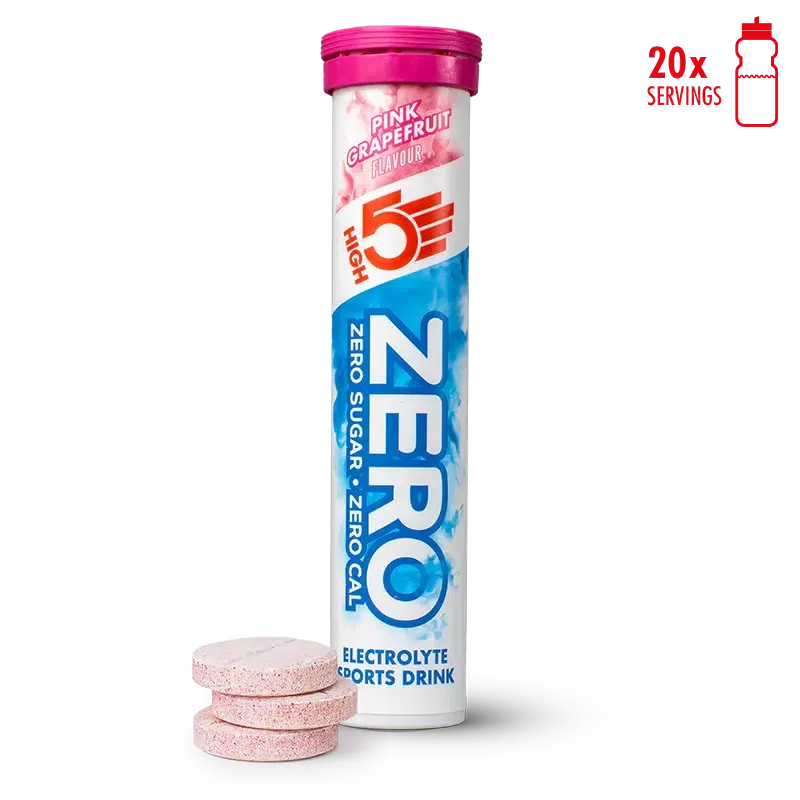 High5 Zero Electrolyte Drinks Tablets Pink Grape Fruit - 20 Tablets