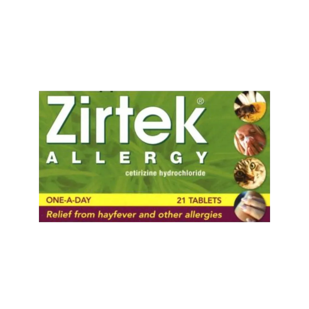 Zirtek Allergy Relief Tablets - 21 Tablets